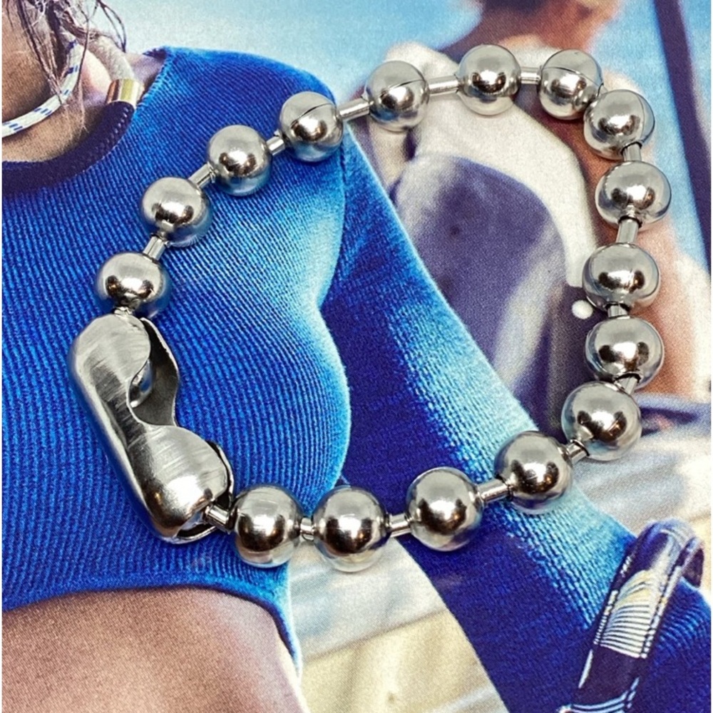 NEW! SILVER HARDWARE BRACELET 7”